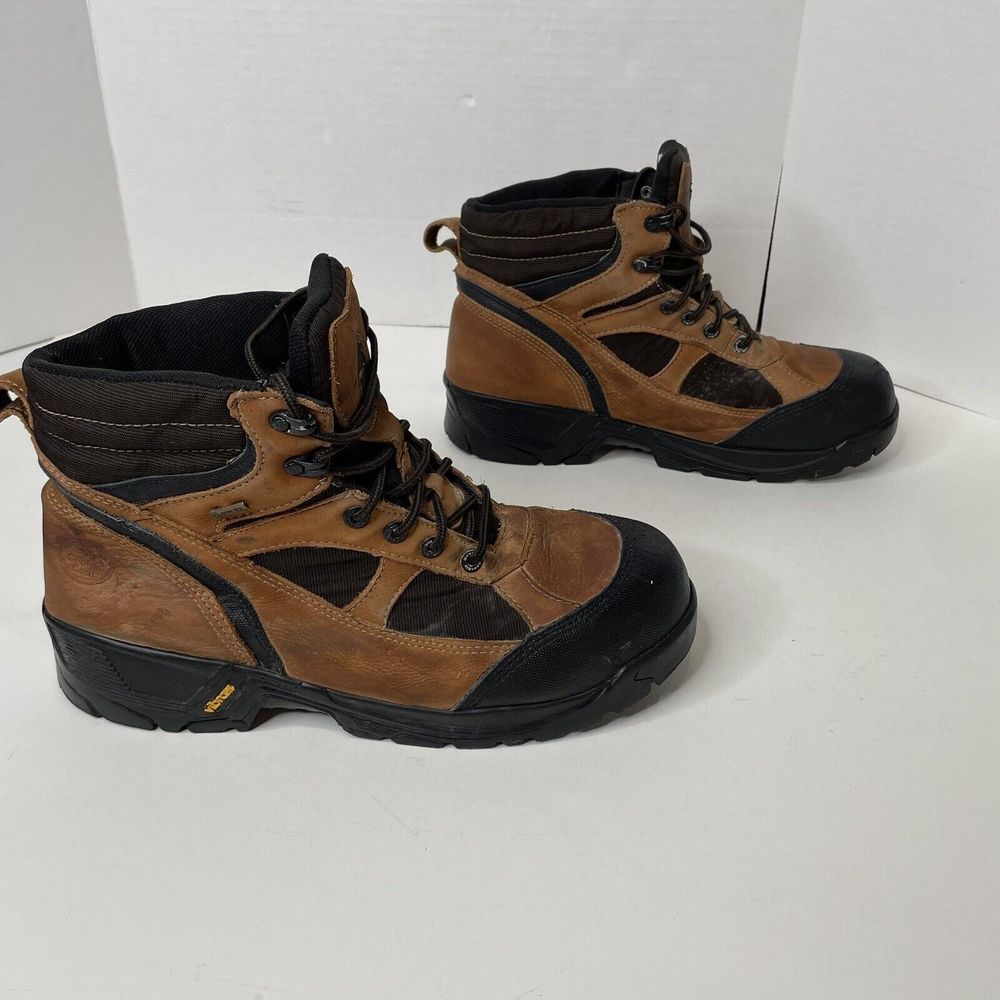 Georgia Men’s Work Boots Brown, Size 12, 6” Vibram Hiker GTX Safety Toe - Picture 2 of 9